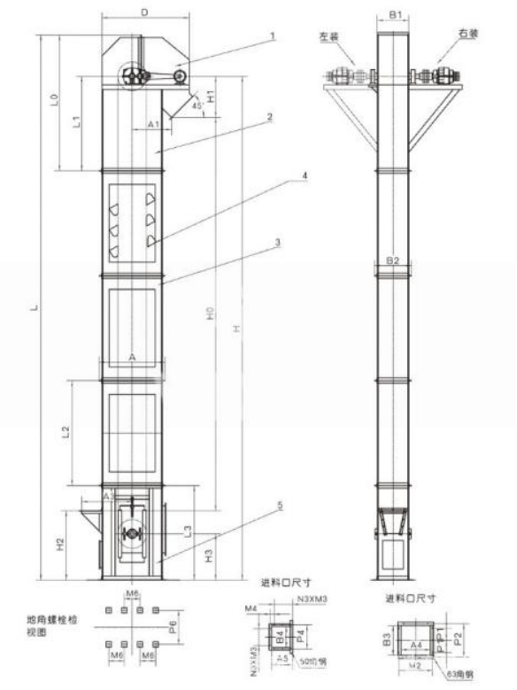TD型鬥式提升機 TD型鬥式提升機